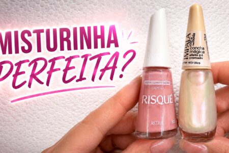 A combinação de três esmaltes que deixou a esmaltação com um efeito incrível