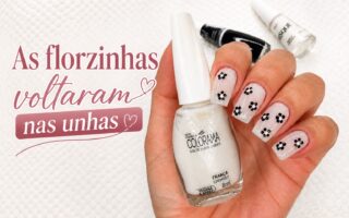 Florzinhas nas unhas: a nail art simples que voltou com tudo