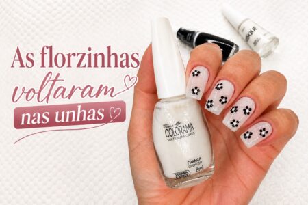 Florzinhas nas unhas: a nail art simples que voltou com tudo