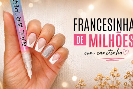 Francesinha gravata com canetinha: um jeito moderno de fazer nail art