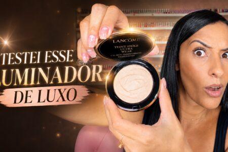 Iluminador facial Lancôme: glow espelhado e textura aveludada