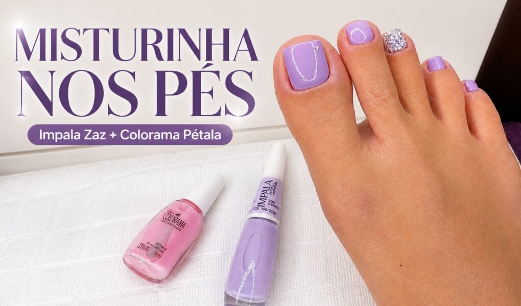 Misturinha de Impala Zaz com Colorama Pétala nos pés