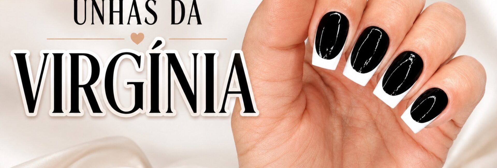 Unhas da Virgínia: a esmaltação preta com francesinha branca que entrou na tendência