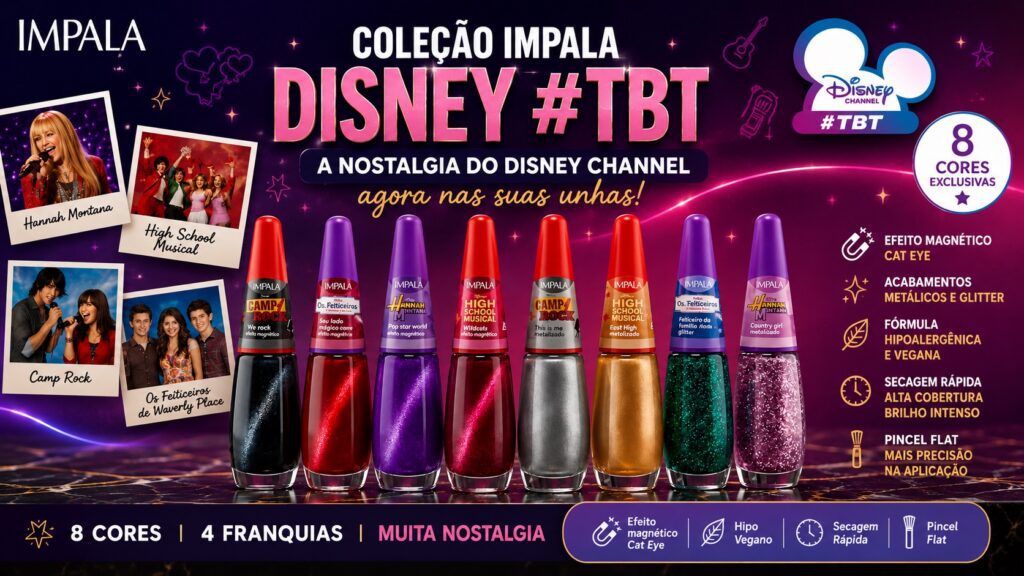 Coleção Impala Disney #TBT: conheça os esmaltes inspirados nos clássicos do Disney Channel