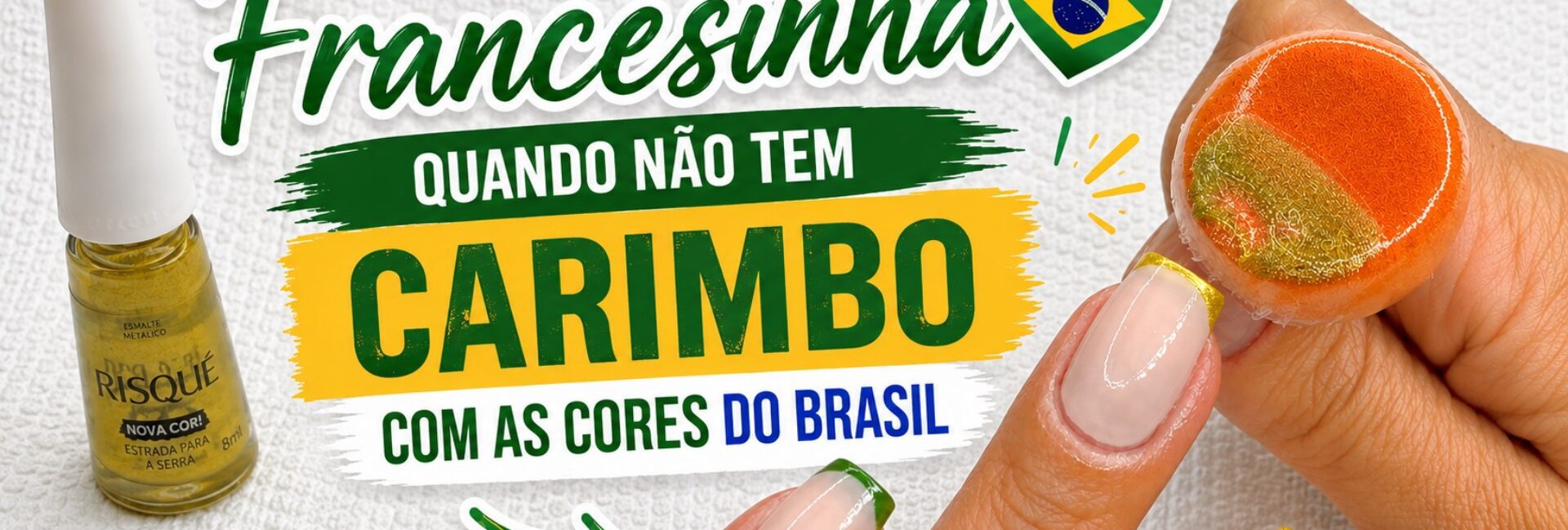 Francesinha com esponjinha: como fazer sem carimbo