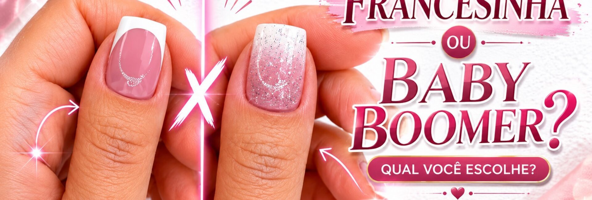 Francesinha ou baby boomer com Risqué Astral: qual fica mais linda?