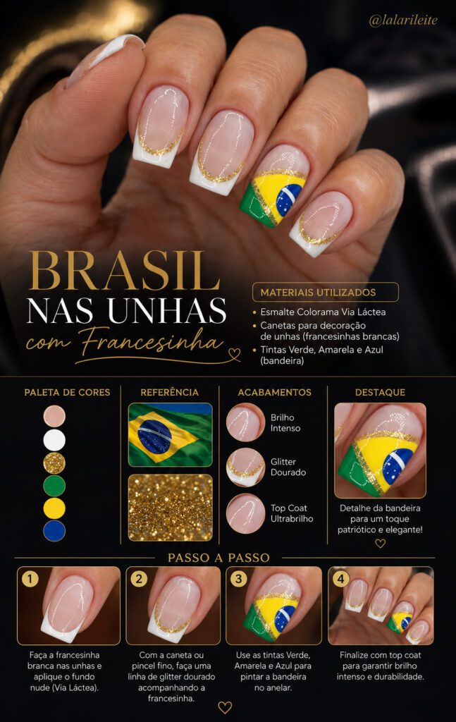 Brasil nas Unhas com Francesinha
