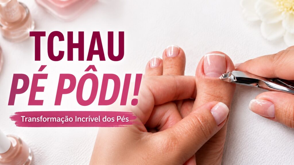 Tchau pé pôdi: transformação completa das unhas dos pés