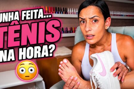 Esmaltação em gel no pé para quem precisa calçar tênis
