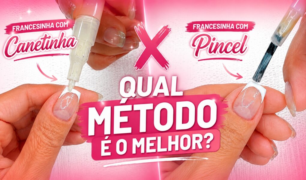 Francesinha com canetinha ou pincel de esmalte: qual você prefere?