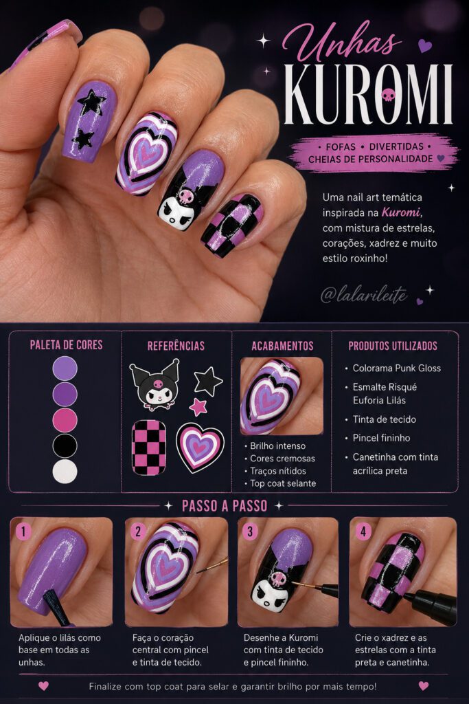 Unhas Kuromi