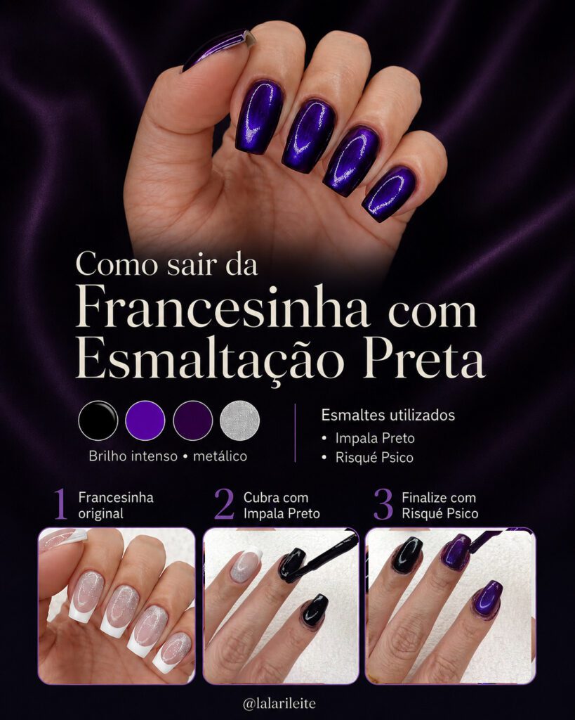 Como sair da Francesinha com Esmaltação Preta
