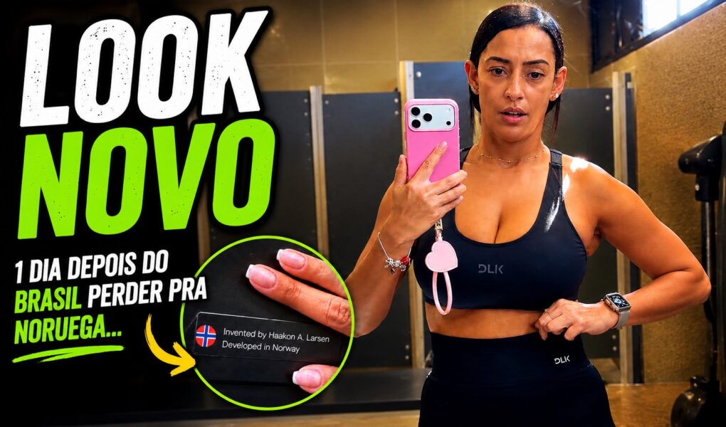 Look novo para esquecer a Noruega na academia