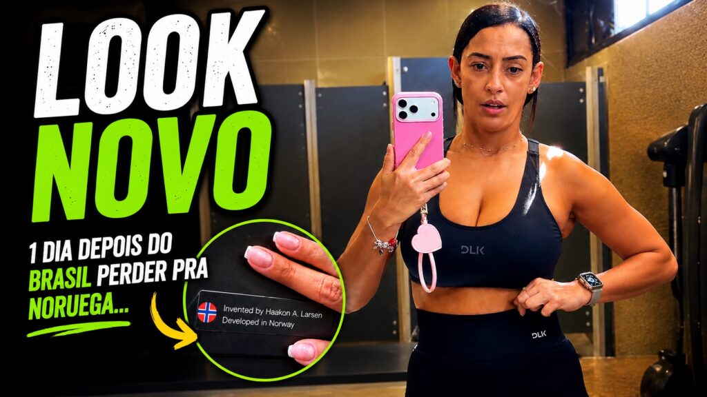 Look novo para esquecer a Noruega na academia