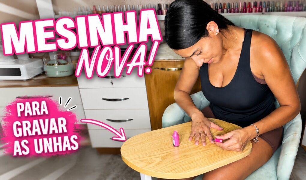 Mesinha nova para gravar as unhas: mais conforto na hora da esmaltação