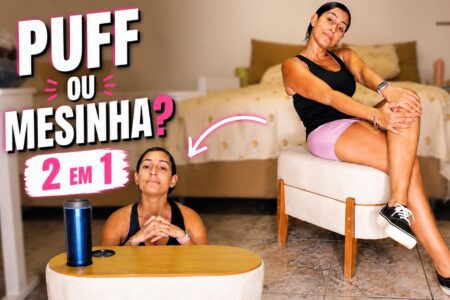 Puff mesinha 2 em 1: um modelo prático e charmoso para o quarto