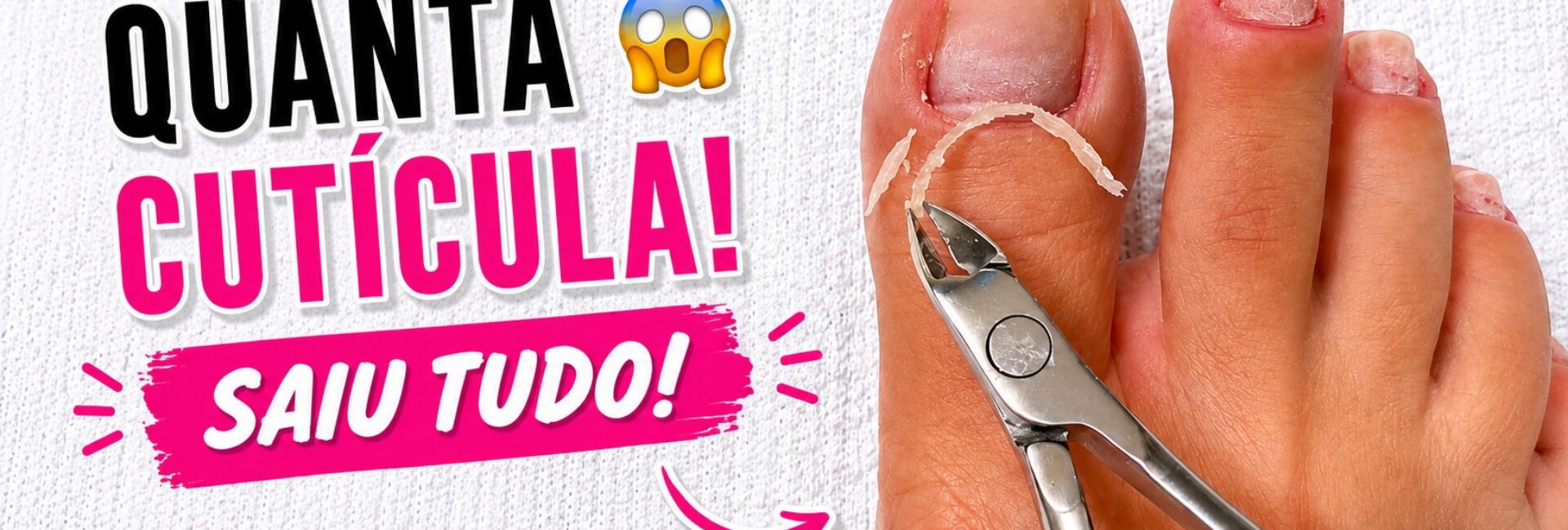 Quanta cutícula: como a remoção deixou o pezinho leve e caprichado