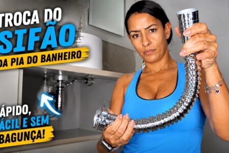 Pinga-pinga no banheiro: troca do sifão da pia