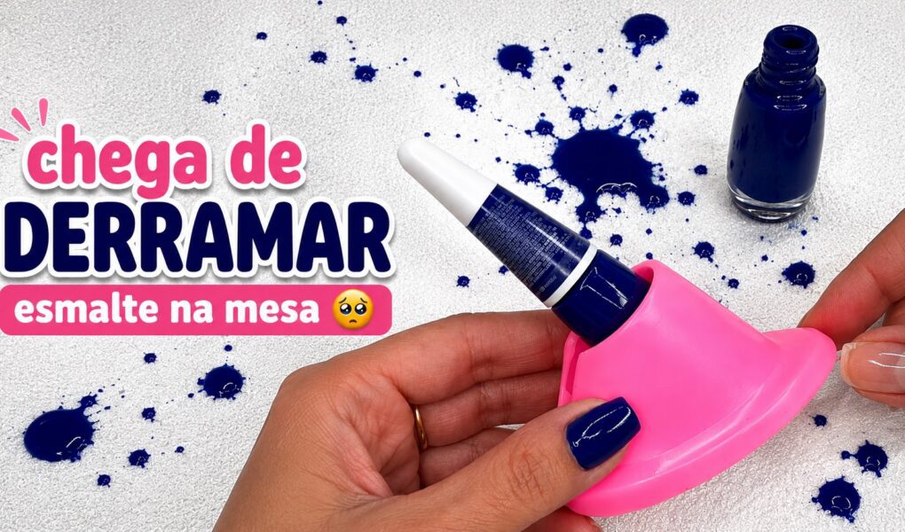Suporte para esmalte de silicone: como evitar derramar esmalte na mesa