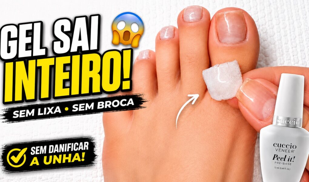 Como tirar esmalte em gel sem danificar a unha