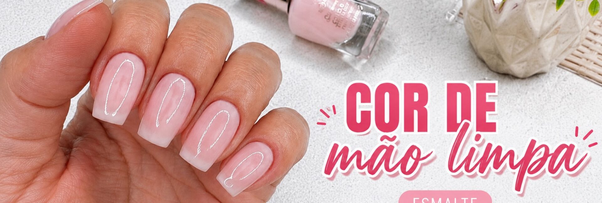 Unha cor de mão limpa com esmalte Sally Hansen: delicadeza e elegância