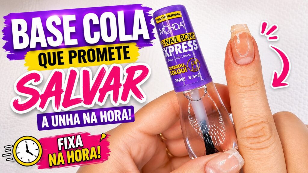 Base cola para unha quebrada: o teste com Nail Bond Express da Moda