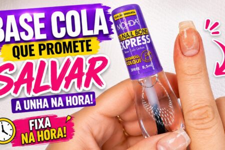 Base cola para unha quebrada: o teste com Nail Bond Express da Moda