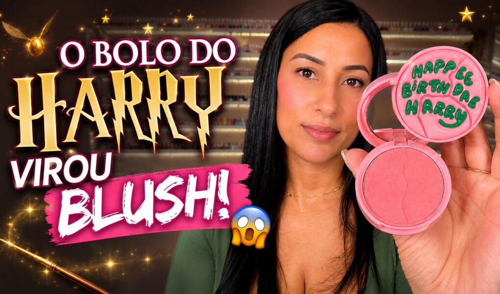 O blush da coleção Harry Potter da Sheglam: cor rosinha e pigmentação intensa