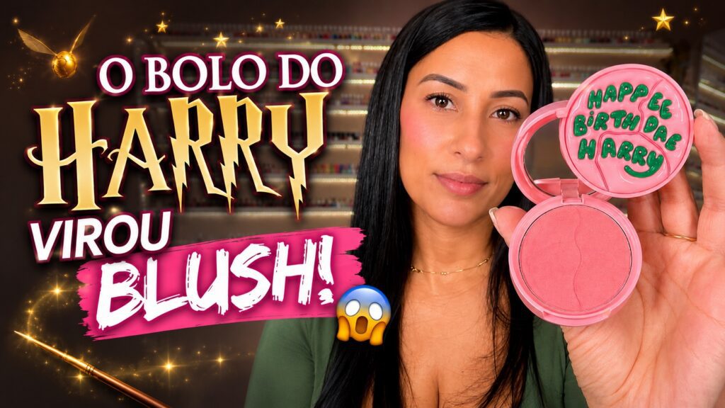 O blush da coleção Harry Potter da Sheglam: cor rosinha e pigmentação intensa