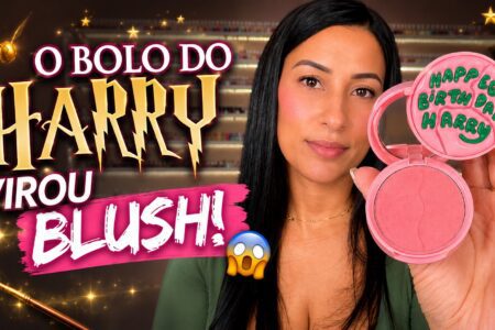 O blush da coleção Harry Potter da Sheglam: cor rosinha e pigmentação intensa