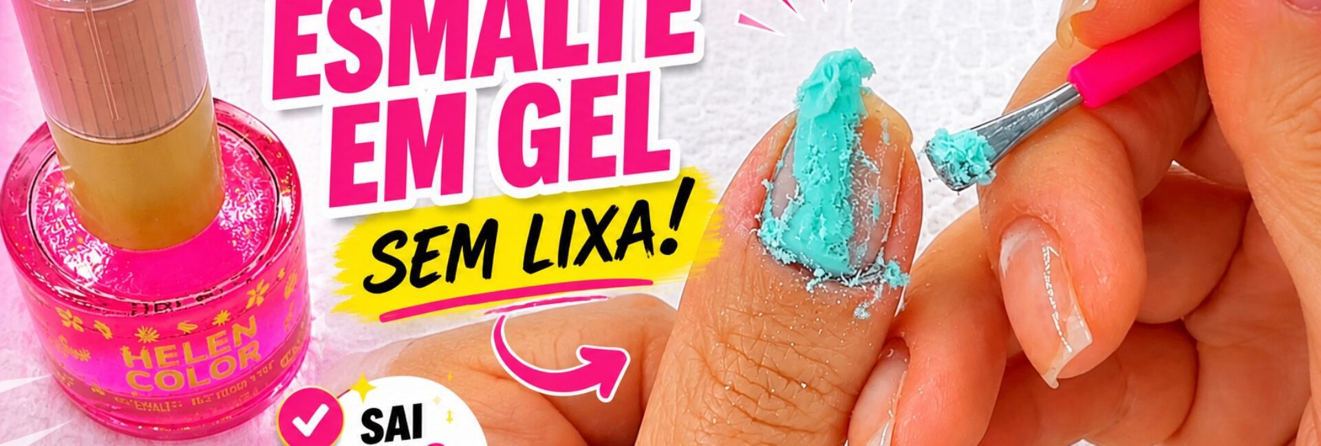 Esmalte em gel sai sem lixar? Teste com Magic Remover da Ellen Koller