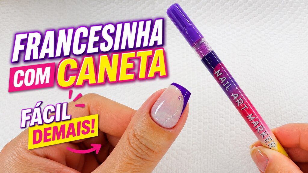 Francesinha com caneta: como fazer a nail art de um jeito fácil