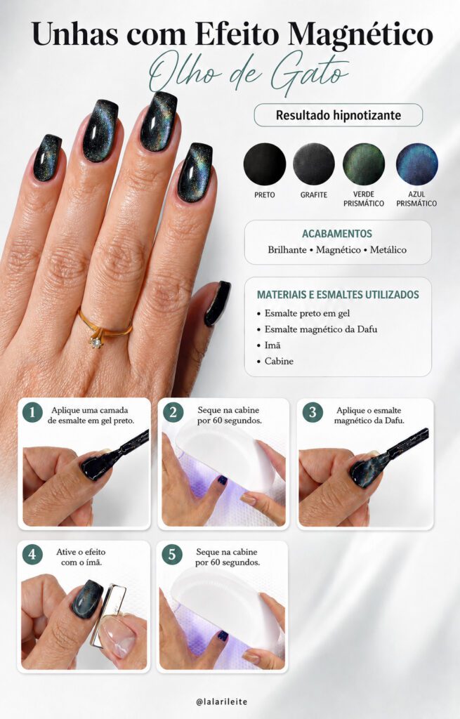 Unhas com Efeito Magnético — Olho de Gato