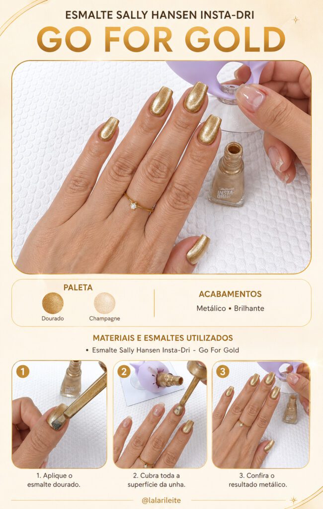 Esmalte Sally Hansen Insta-Dri — Go For Gold