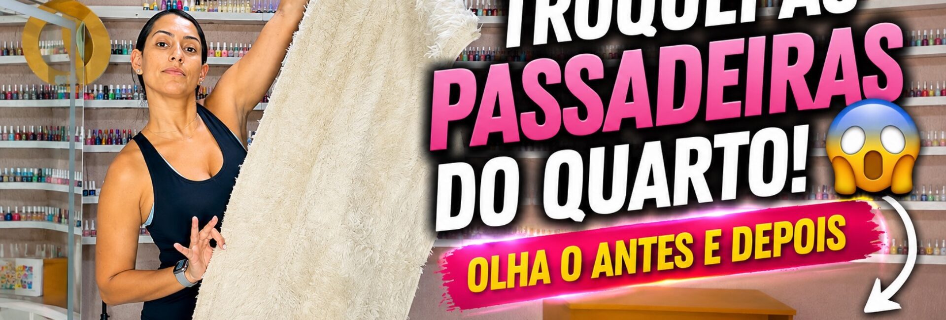 Passadeiras bege no quarto: a troca que mudou o clima do ambiente