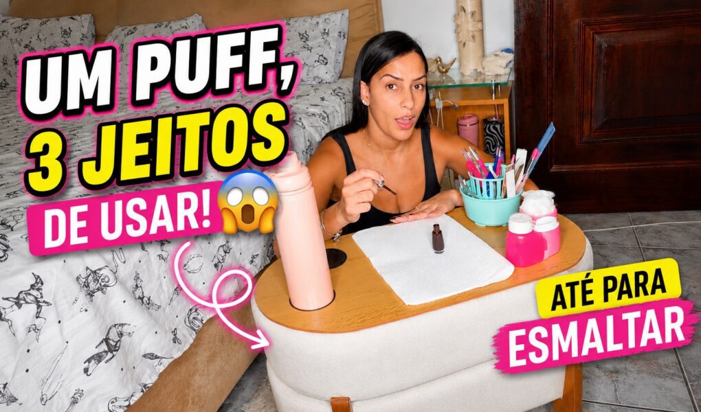 Puff mesinha: 3 jeitos de usar até para esmaltar as unhas