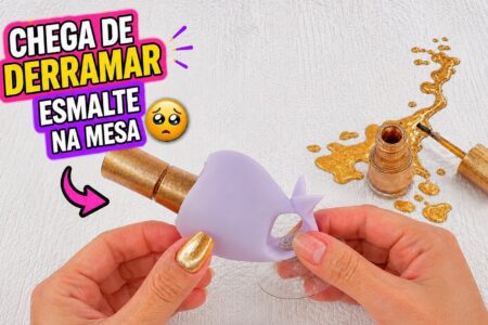 Suporte para esmalte em formato de baleia: a ideia prática para não derramar na mesa