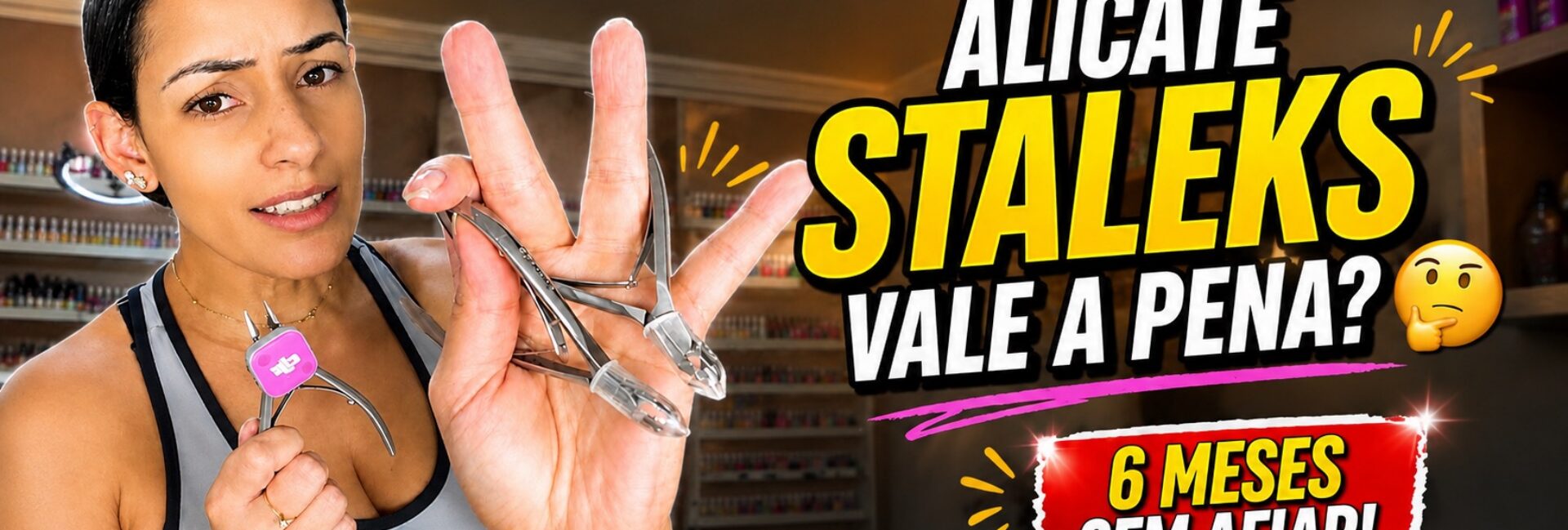 Vale a pena ter alicate Staleks? Minha experiência com o fio e a afiação