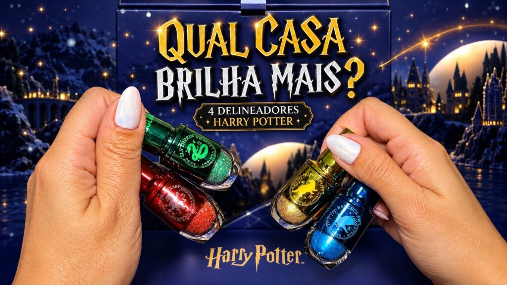 Delineador glitter Harry Potter da SHEGLAM: qual casa de Hogwarts ganhou?