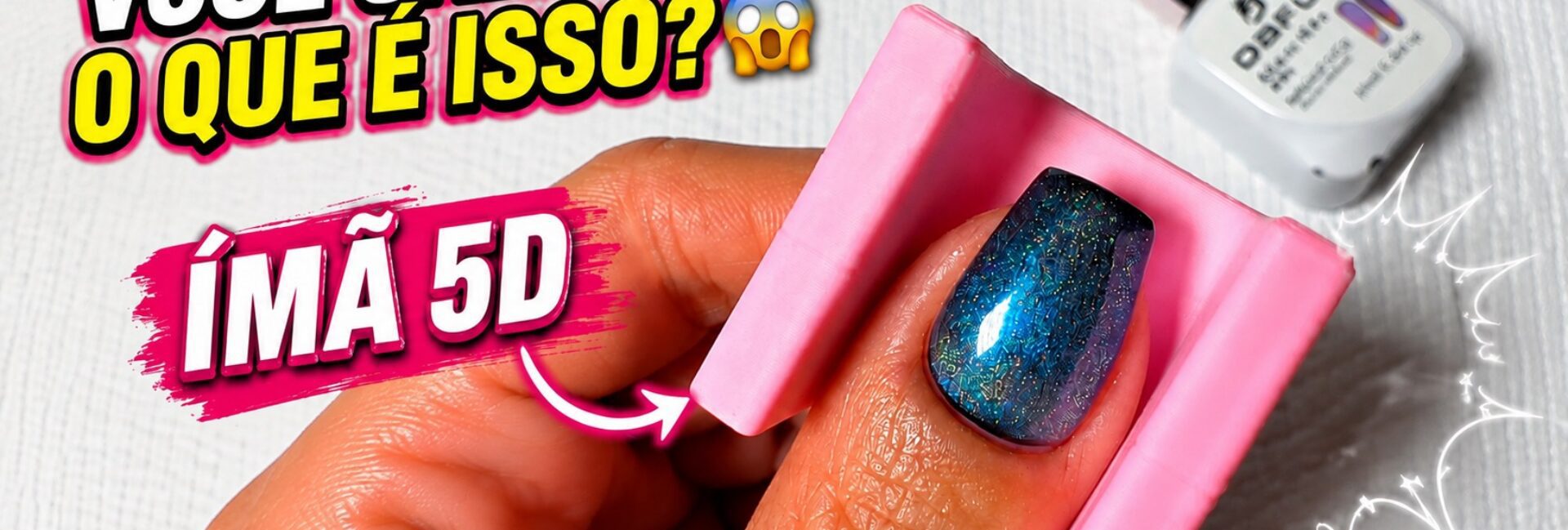 Imã 5D para esmalte magnético: como fica o efeito nas unhas