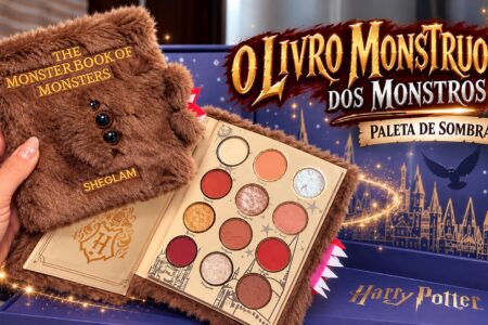Paleta de sombras Harry Potter Livro Monstruoso dos Monstros, da SHEGLAM