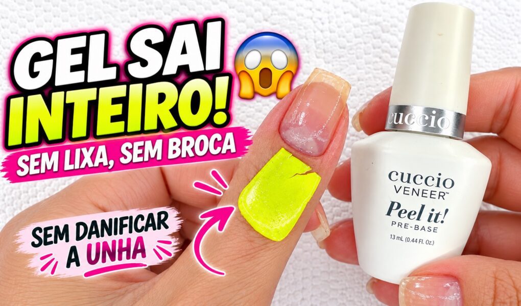 Como remover esmalte em gel sem lixa com a pré-base Peel It!