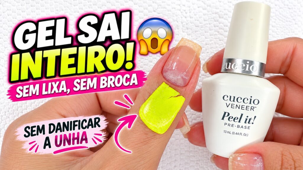 Como remover esmalte em gel sem lixa com a pré-base Peel It!