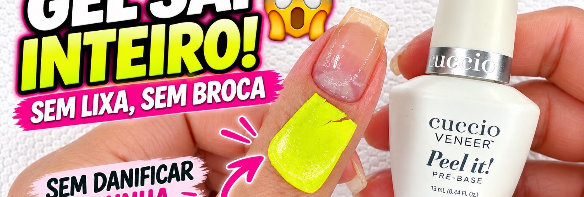 Como remover esmalte em gel sem lixa com a pré-base Peel It!