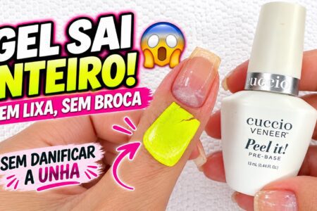 Como remover esmalte em gel sem lixa com a pré-base Peel It!