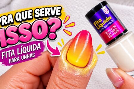 Fita líquida antiborrado para fazer esponjado sem sujar os dedos