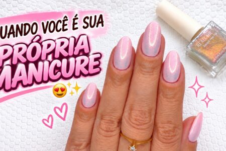 Esmaltação rosa delicada com Risqué Rose Bombom