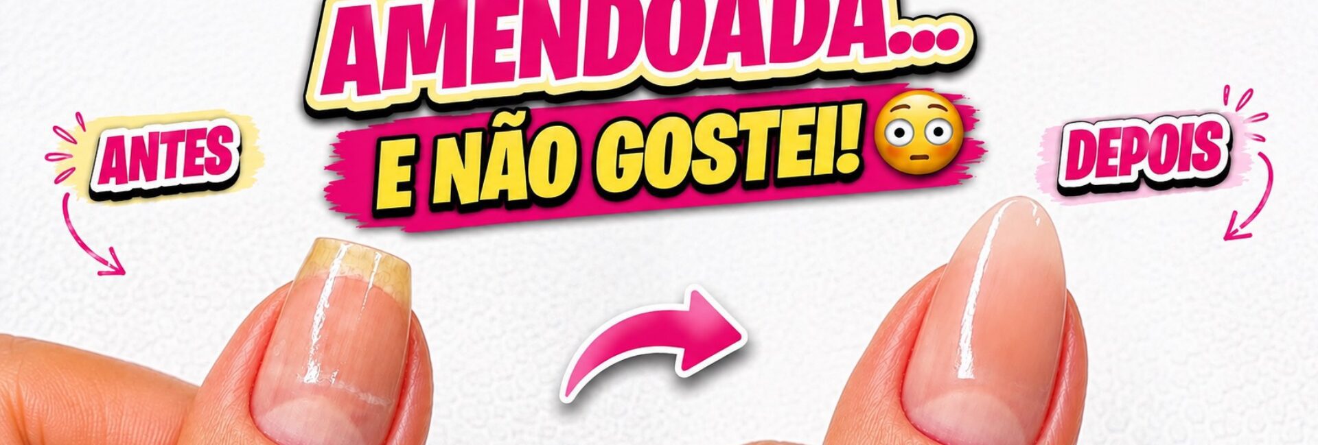 Unhas amendoadas: a mudança de formato que saiu do quadrado