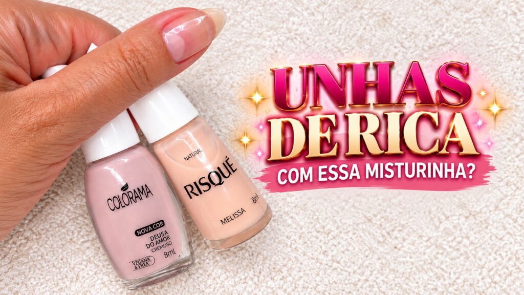 Unhas de rica: misturinha com Colorama Deusa do Amor e Risqué Melissa
