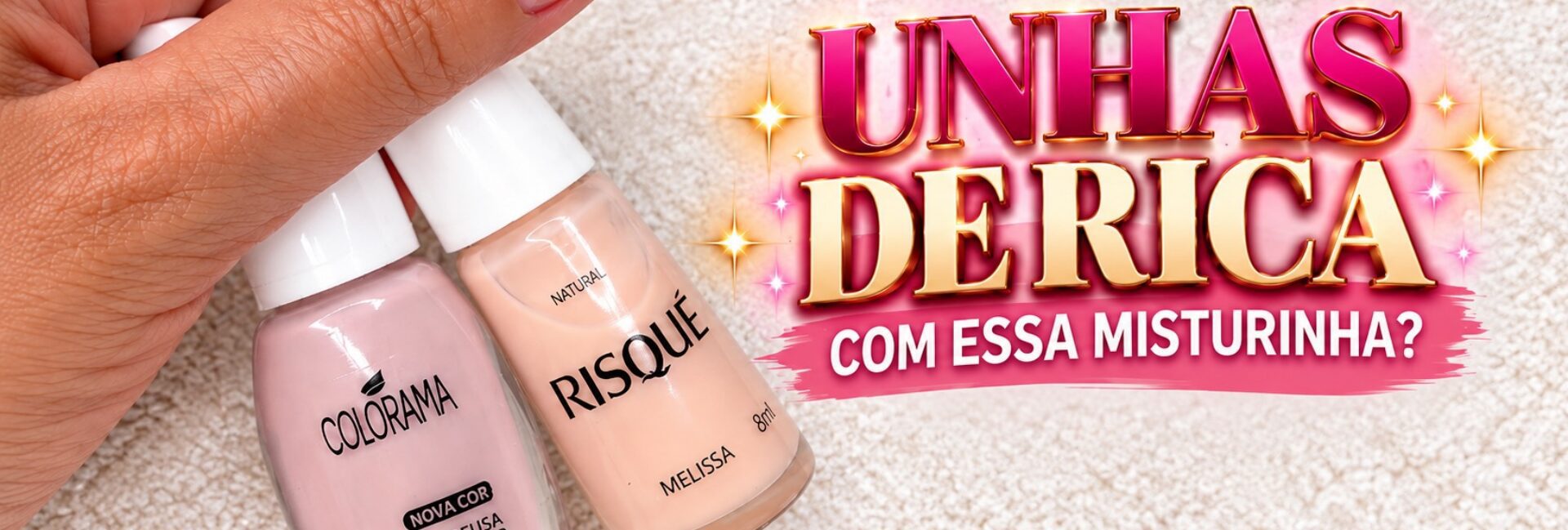 Unhas de rica: misturinha com Colorama Deusa do Amor e Risqué Melissa